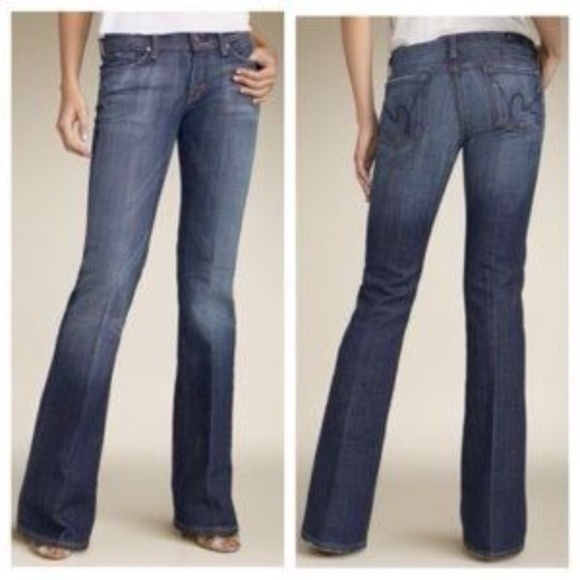 COH Distressed Denim Ingrid Low Waist Flare Jeans - Picture 8 of 8